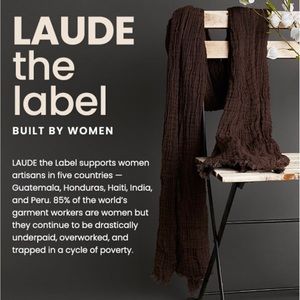 🆕Laude the Label Carob Bubble Gauze Scarf